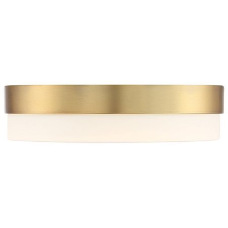 Access Lighting Roma, LED Flush Mount, Antique Brushed Brass Finish, Opal Glass 20826LEDD-ABB/OPL